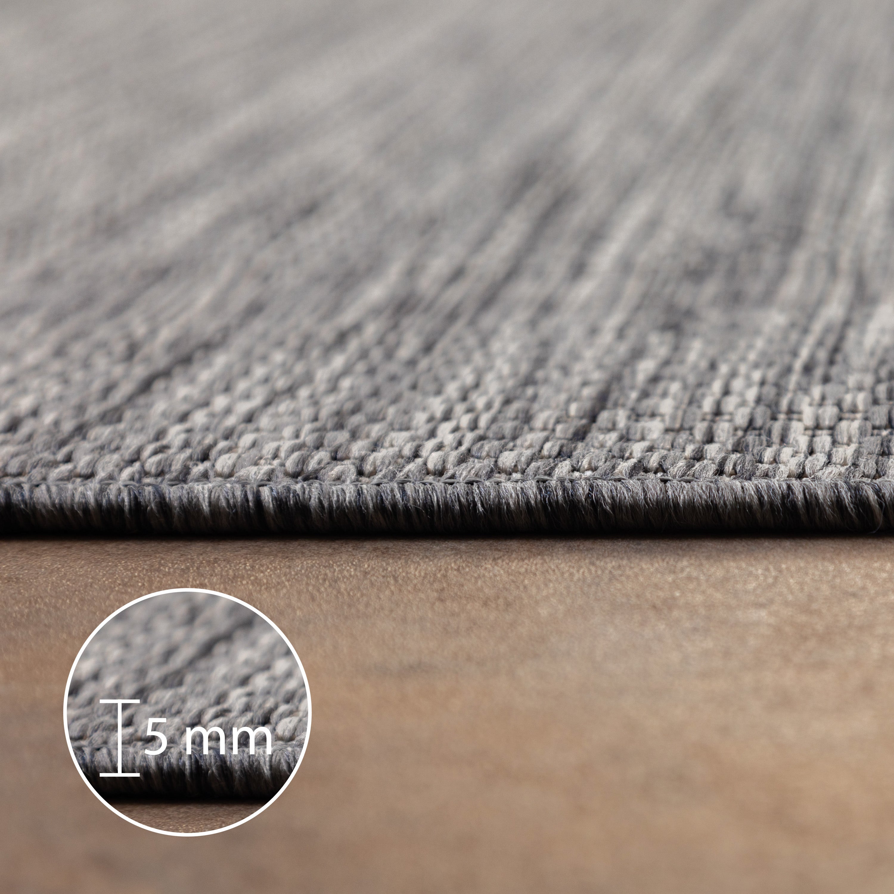 Round Outdoor Rug Plain Weatherproof Patio Kitchen Rug Flat Weave