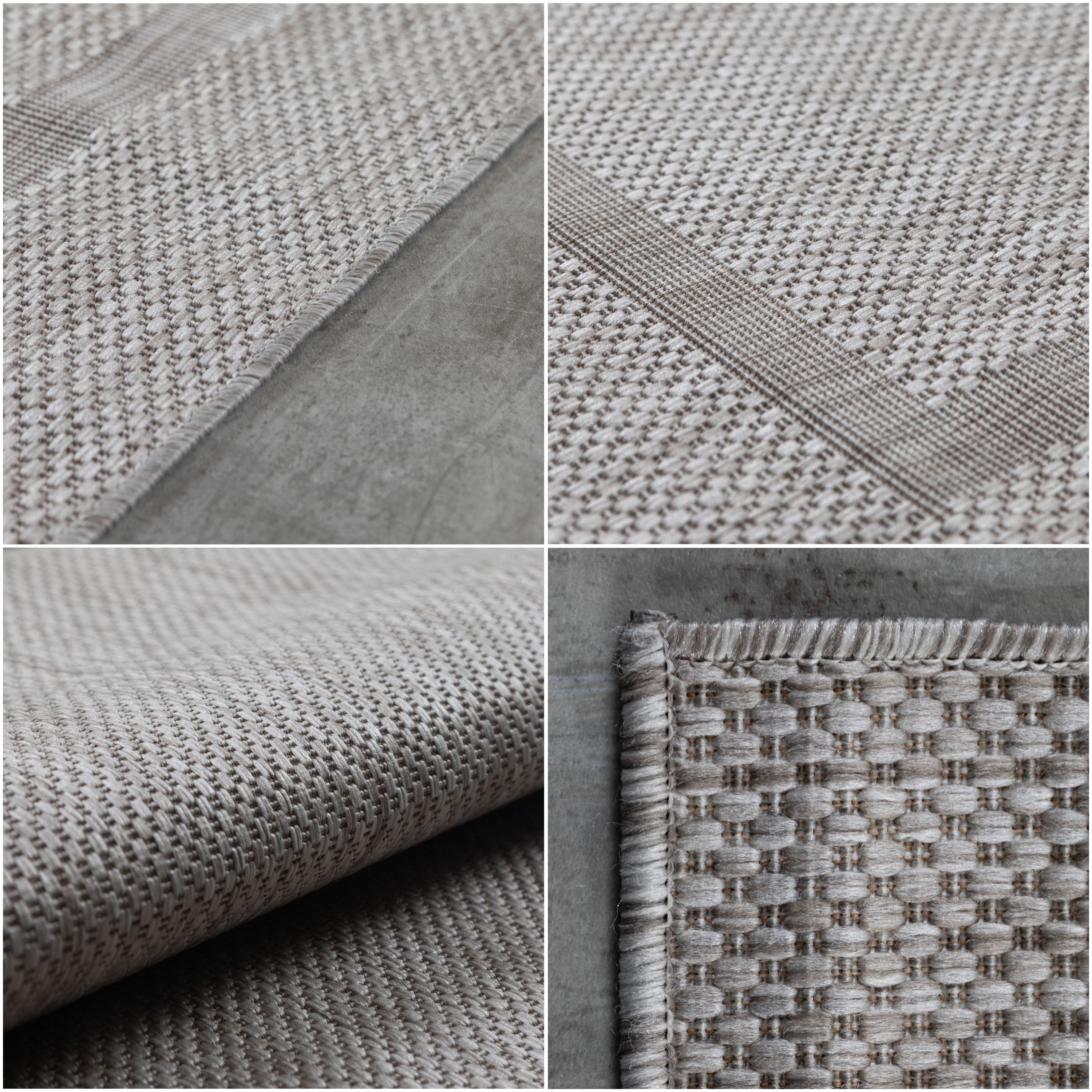 Round Outdoor Rug Plain Weatherproof Patio Kitchen Rug Flat Weave