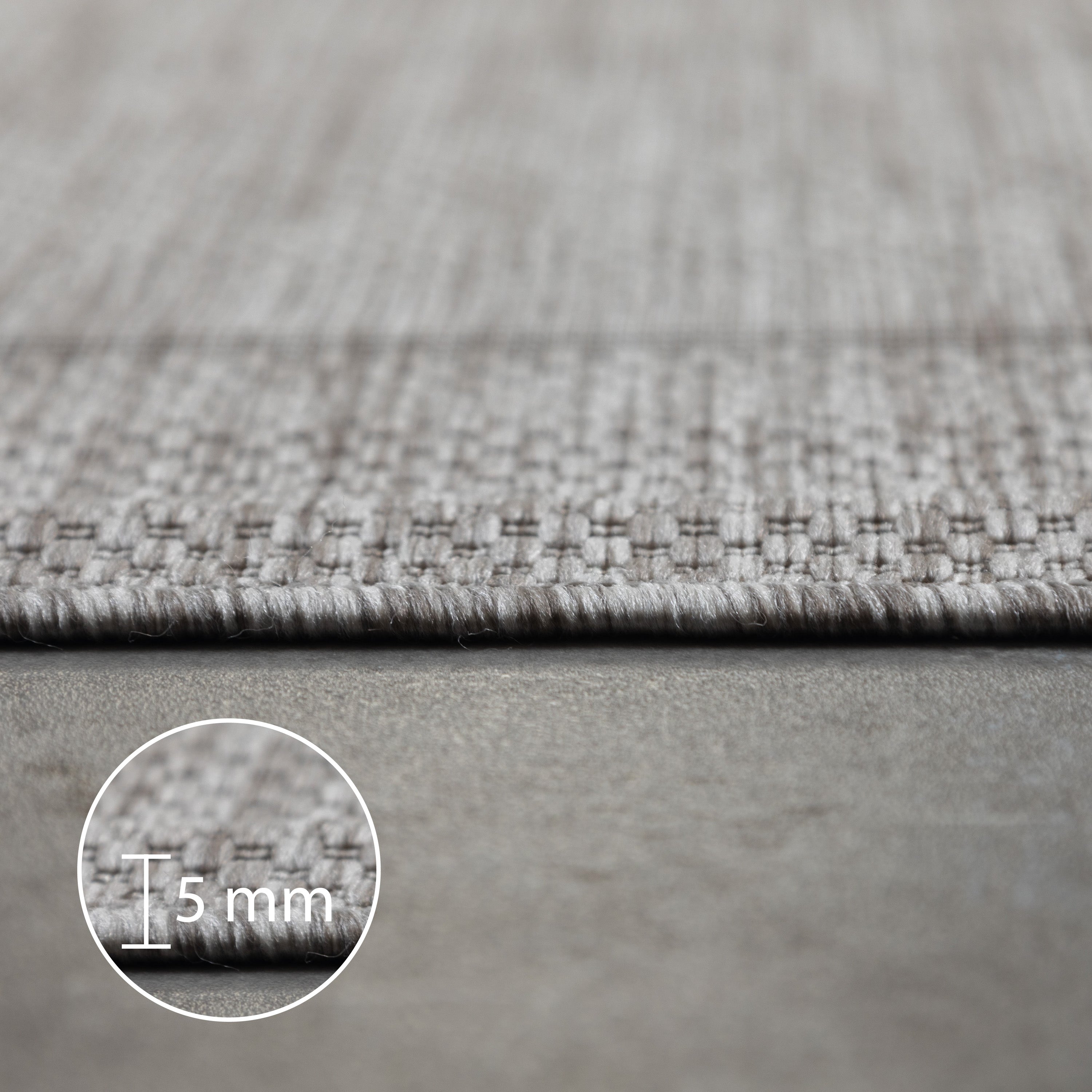 Round Outdoor Rug Plain Weatherproof Patio Kitchen Rug Flat Weave