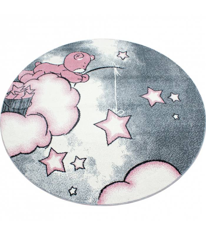 Tapis enfant poils courts phare bateau de mer chambre d'enfant gris beige