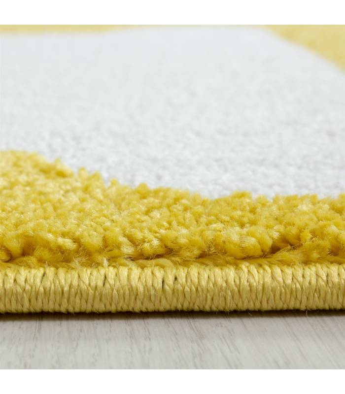 Tapis enfant poils courts phare bateau de mer chambre d'enfant gris beige