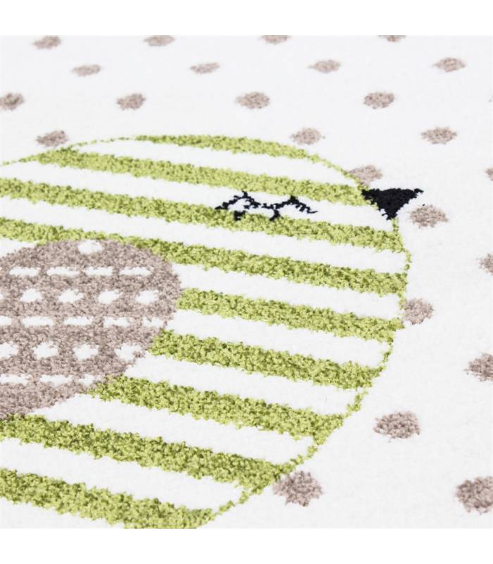 Tapis enfant poils courts phare bateau de mer chambre d'enfant gris beige