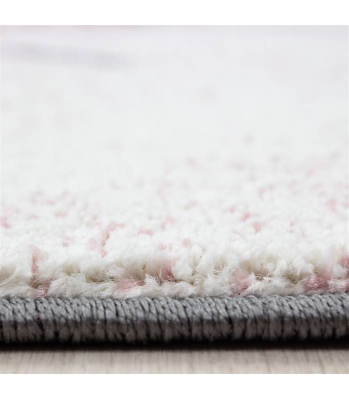Tapis enfant poils courts phare bateau de mer chambre d'enfant gris beige