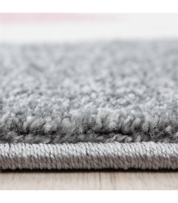 Tapis enfant poils courts phare bateau de mer chambre d'enfant gris beige