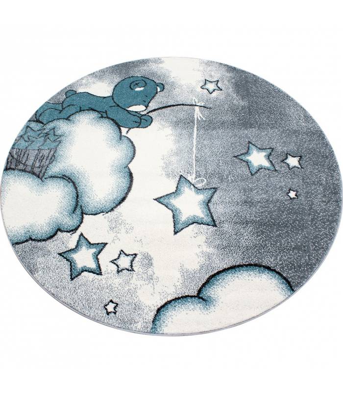 Tapis enfant poils courts phare bateau de mer chambre d'enfant gris beige