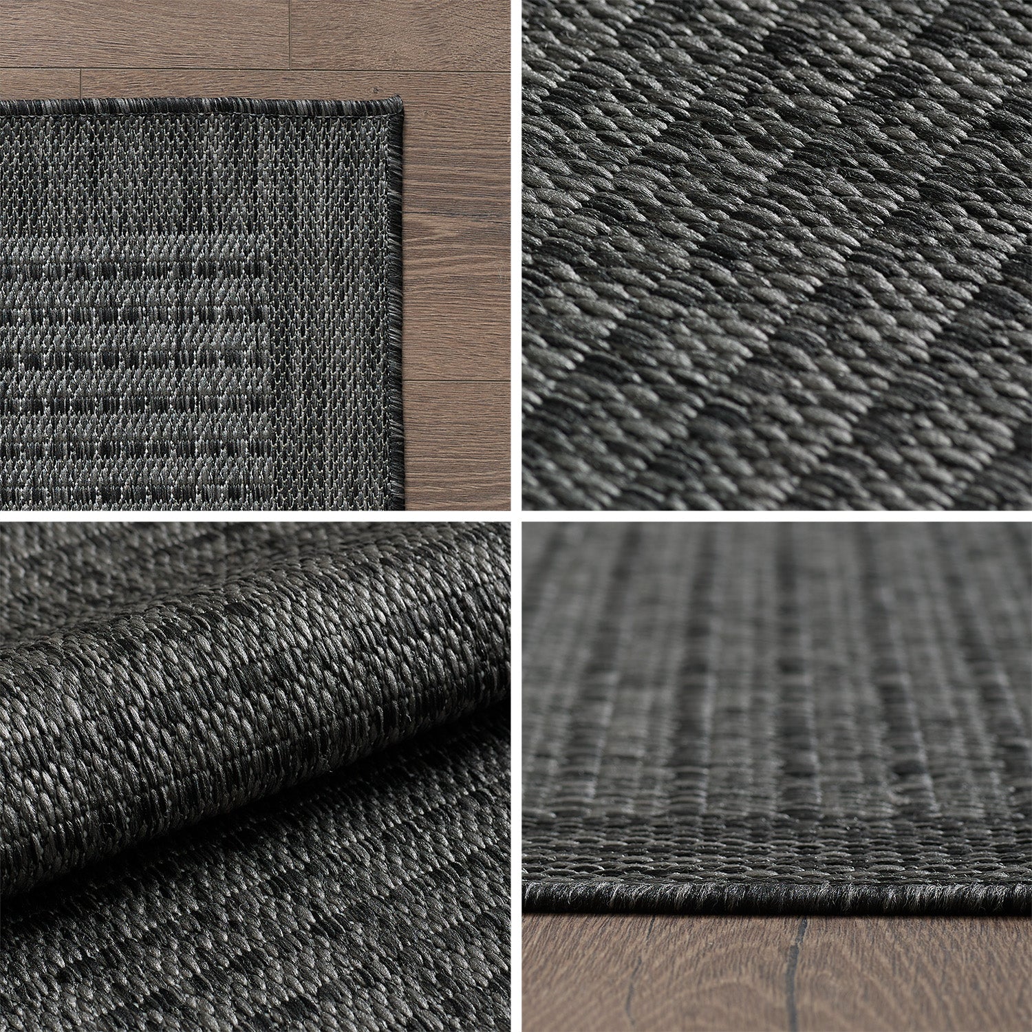 Tapis de couloir beige à poils longs pour salon, style bohème scandinave, motif 3D