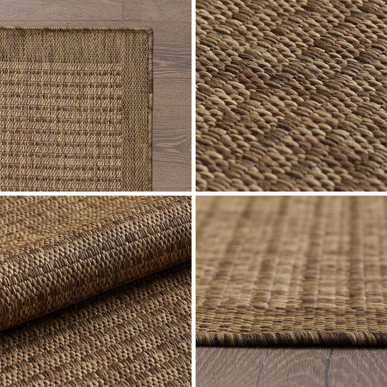 Tapis de couloir beige à poils longs pour salon, style bohème scandinave, motif 3D