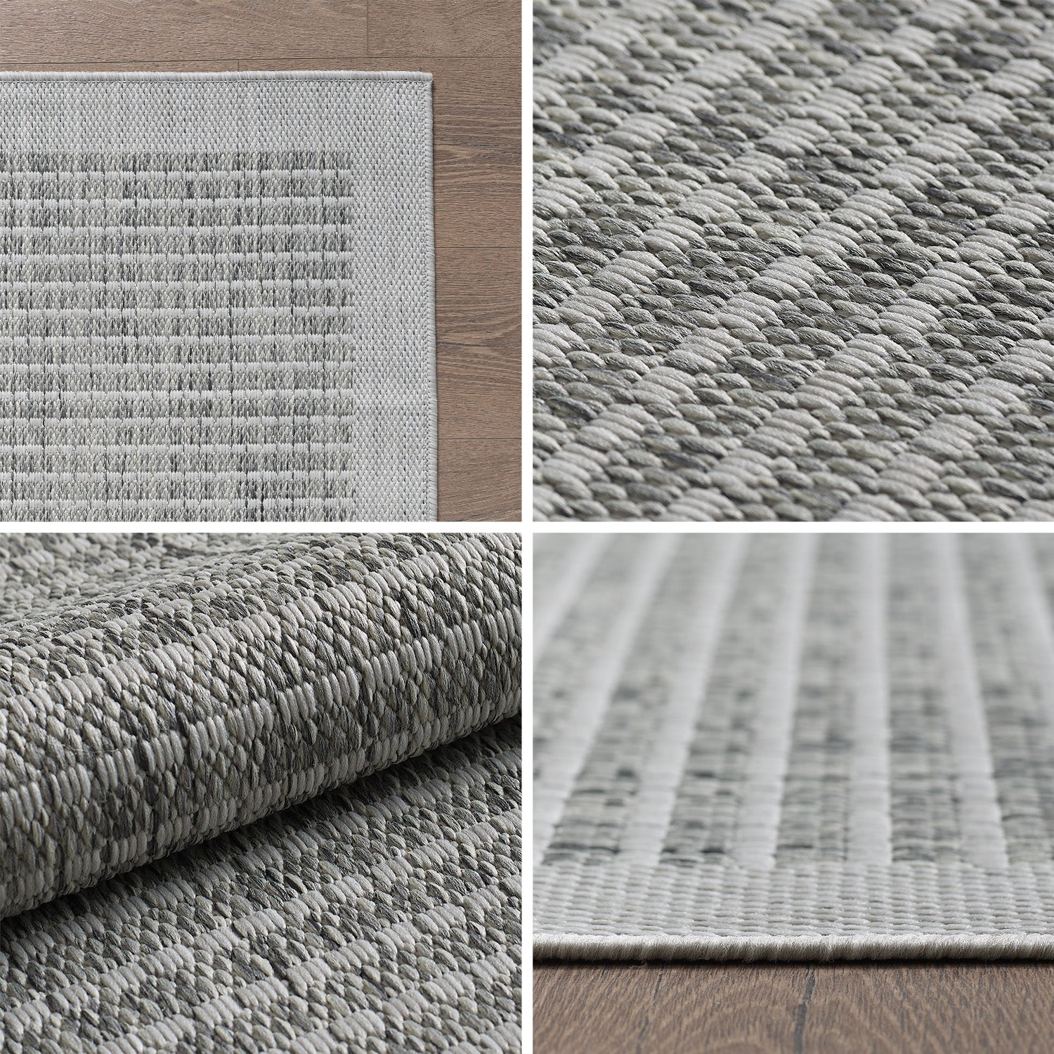 Tapis de couloir beige à poils longs pour salon, style bohème scandinave, motif 3D